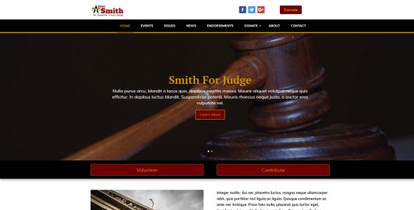 judical wordpress theme example